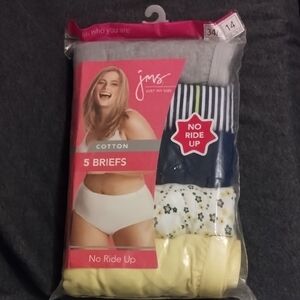 Just My Size Women's Briefs in Gray, Blue, Yellow